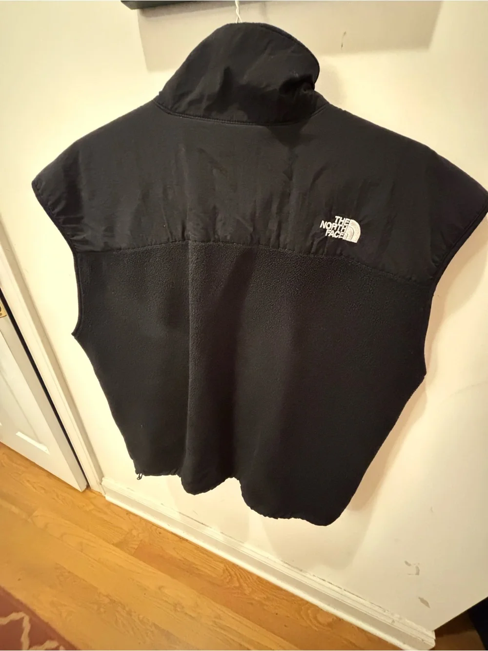 The North Face Black Insulated Fleece-Trim Vest,Polartec vintage sleeveless vest